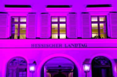 WPCD 2021 Illuminierter Landtag in Wiesbaden