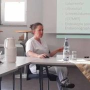 Dr. Lotta Gäwert hielt einen Vortrag zur Bauchspeicheldrüsen-Chirurgie